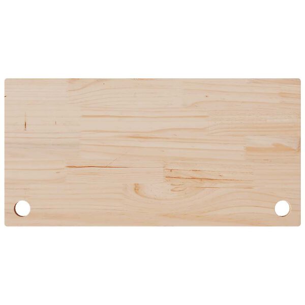 vidaXL Ploča za radni stol 80 x 40 x 2,5 cm od masivne borovine