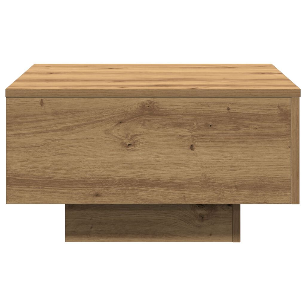 vidaXL Stolić za kavu Artisan od hrasta 55x55x31 cm od inženjerskog drva