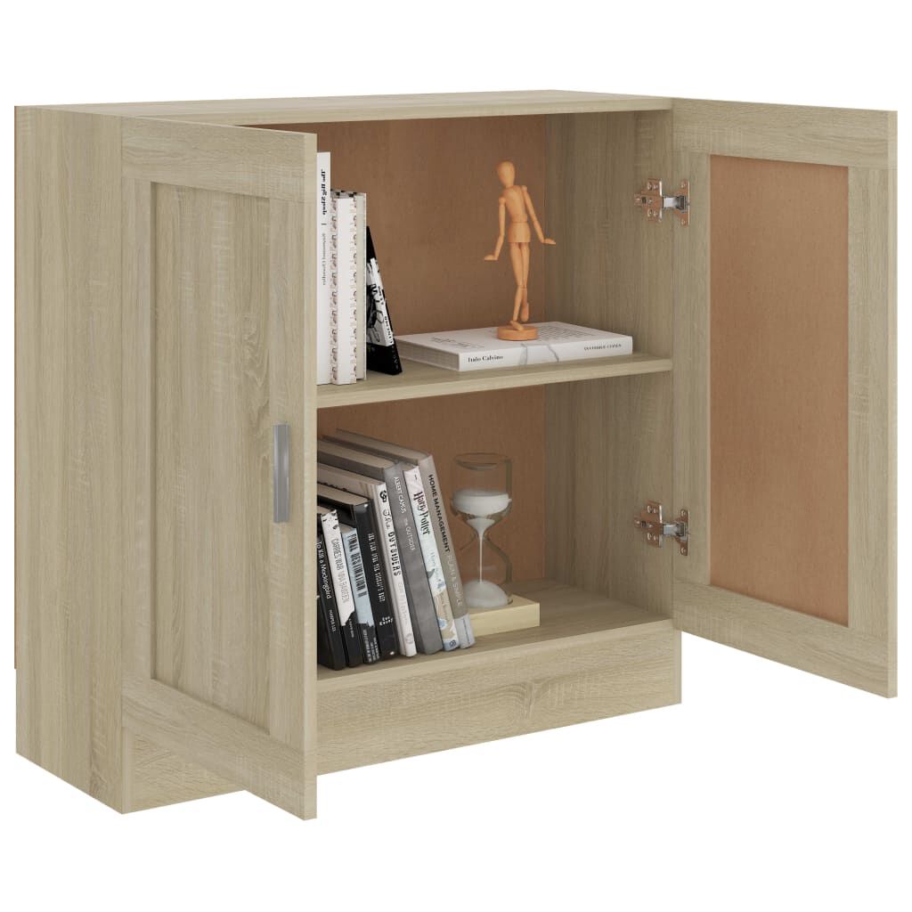 vidaXL Ormarić za knjige boja hrasta 82,5x30,5x80 cm konstruirano drvo