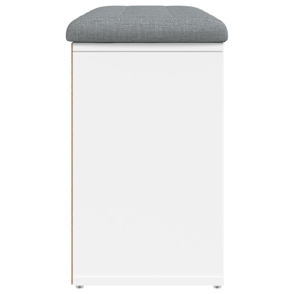 vidaXL Klupa za cipele bijela 82 x 32 x 50 cm od konstruiranog drva