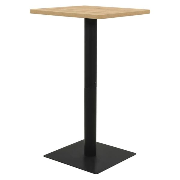 vidaXL Bistro stolić boje hrasta 70 x 70 x 107