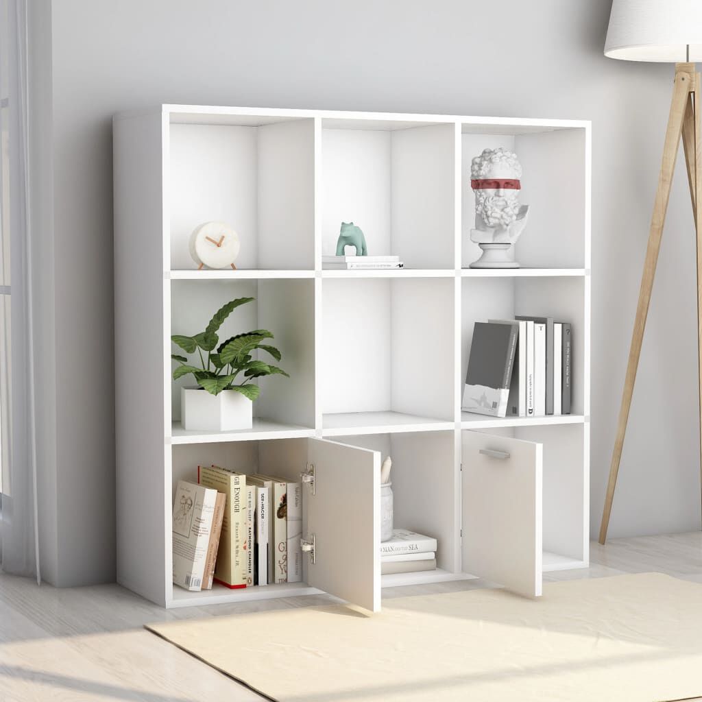 vidaXL Ormarić za knjige bijeli 98 x 30 x 98 cm od konstruiranog drva
