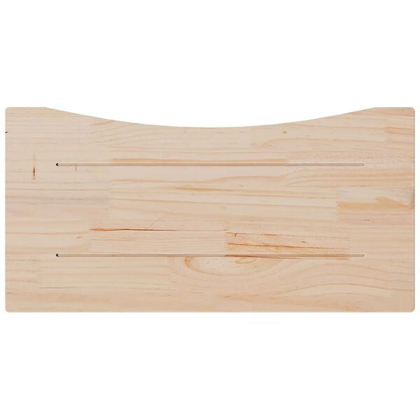 vidaXL Ploča za radni stol 80 x 40 x 2,5 cm od masivne borovine