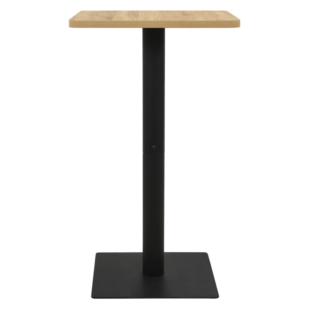 vidaXL Bistro stolić boje hrasta 70 x 70 x 107
