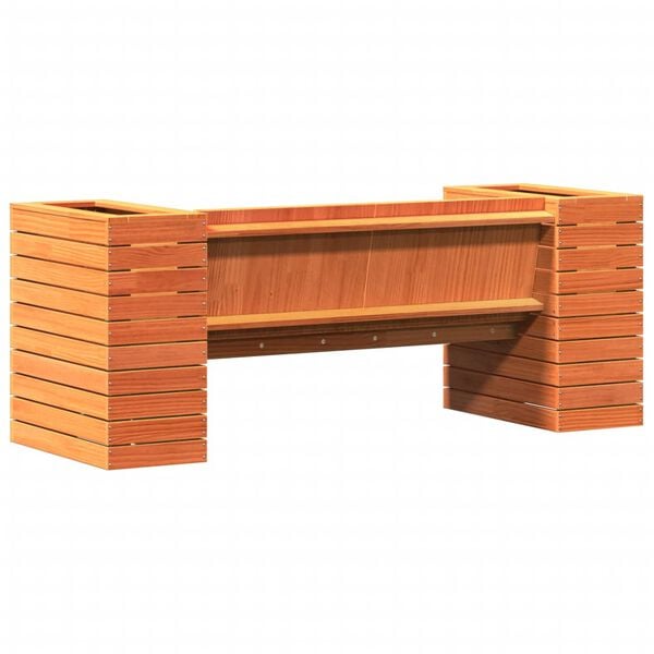 vidaXL Klupa sa sadilicama voštano smeđa 167,5x60x65 cm od borovine