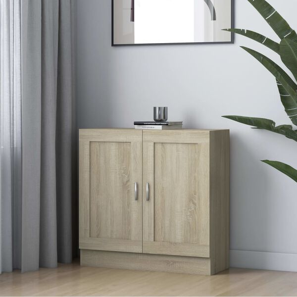 vidaXL Ormarić za knjige boja hrasta 82,5x30,5x80 cm konstruirano drvo