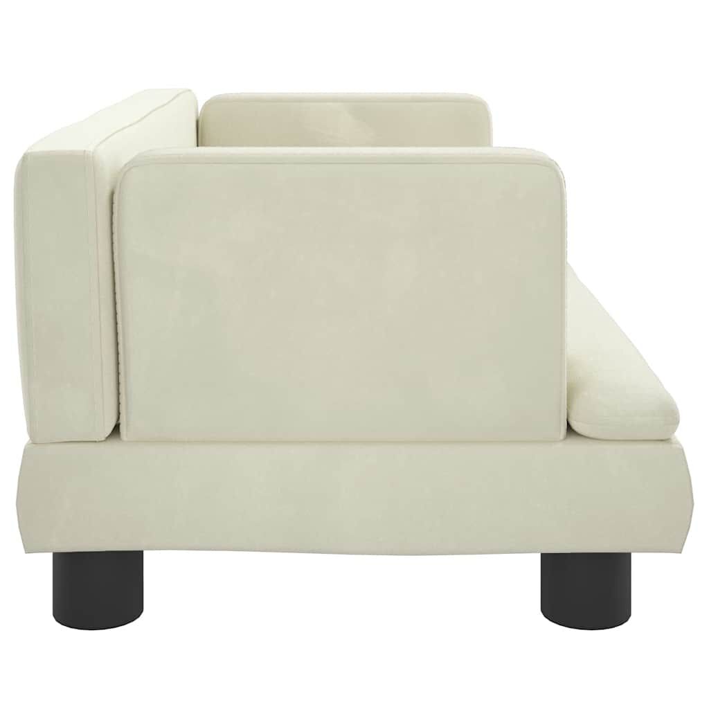 vidaXL Krevet za pse krem 60 x 40 x 30 cm baršunasti