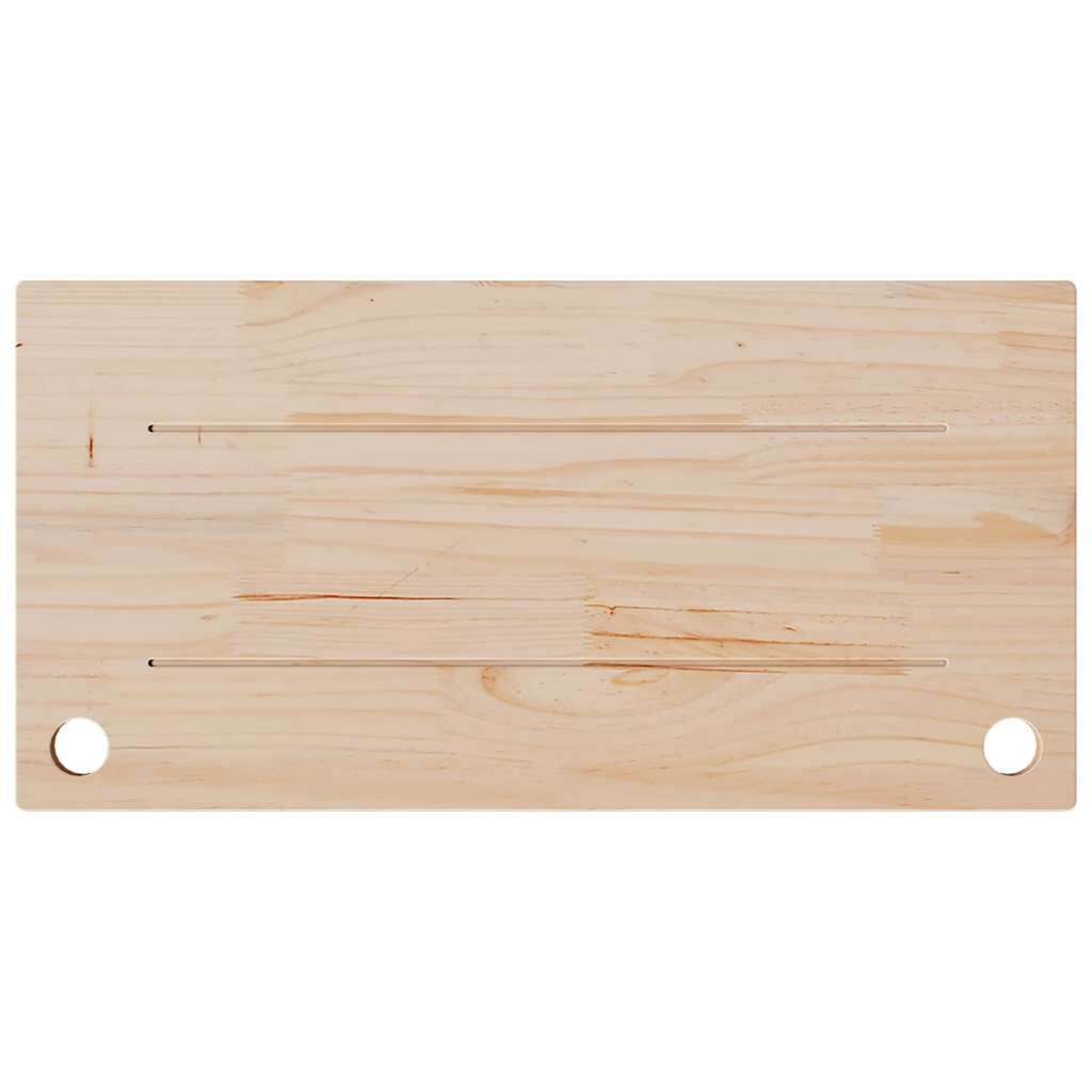vidaXL Ploča za radni stol 80 x 40 x 2,5 cm od masivne borovine