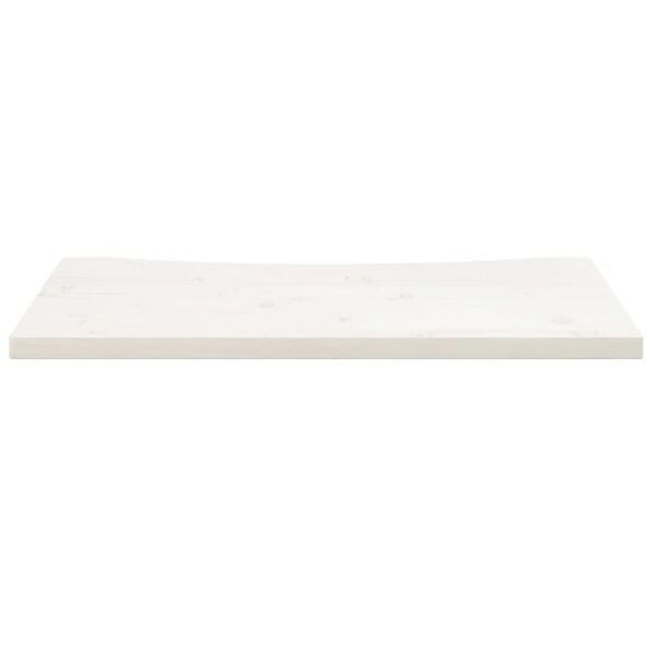 vidaXL Ploča za radni stol bijela 80 x 40 x 2,5 cm od masivne borovine