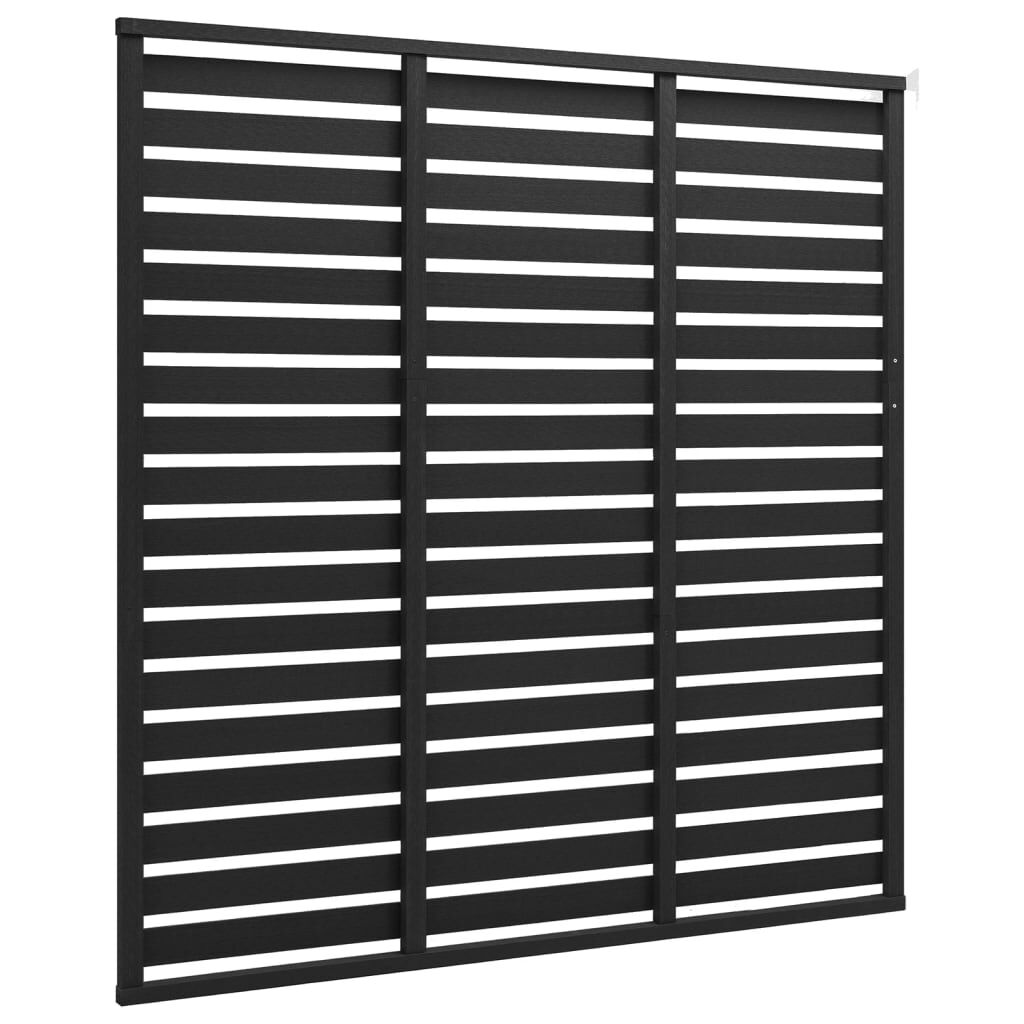 vidaXL Panel za ogradu WPC 180 x 180 cm crni