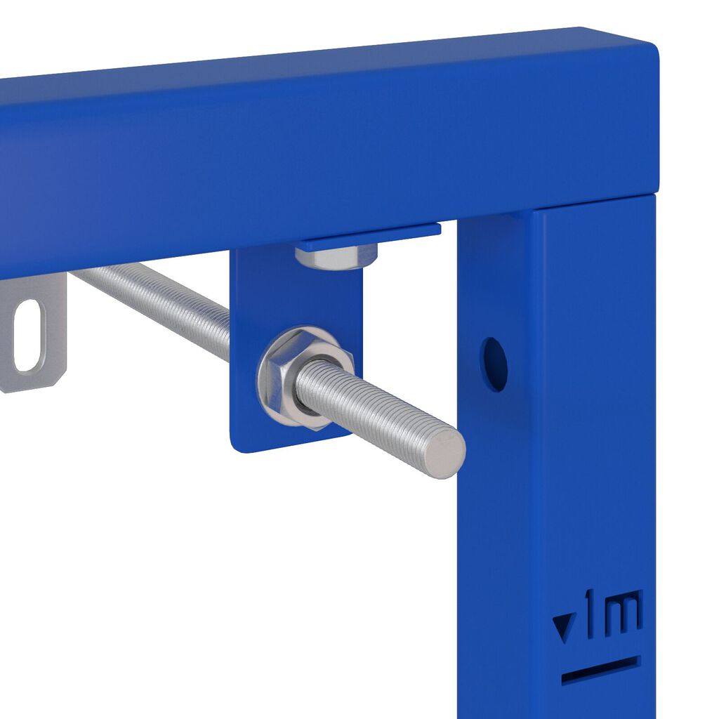 vidaXL Okvir za skriveno postavljanje za umivaonik 50x112-136 cm Čelik
