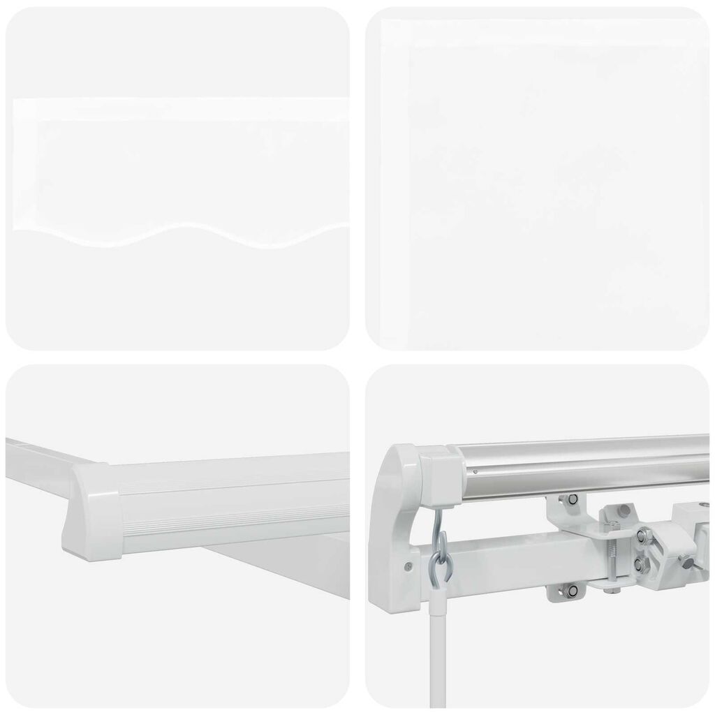 vidaXL Manualna uvlakača tenda bijela 600x350 cm