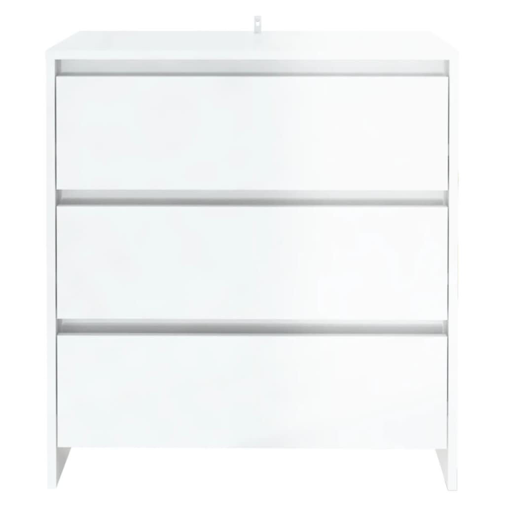 vidaXL Komoda sjajna bijela 70x41x75 cm od konstruiranog drva