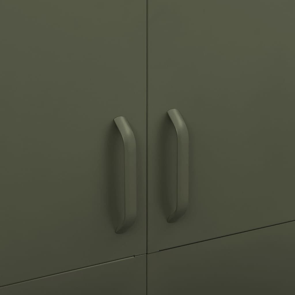 vidaXL Ormar maslinasti 90 x 50 x 180 cm čelični